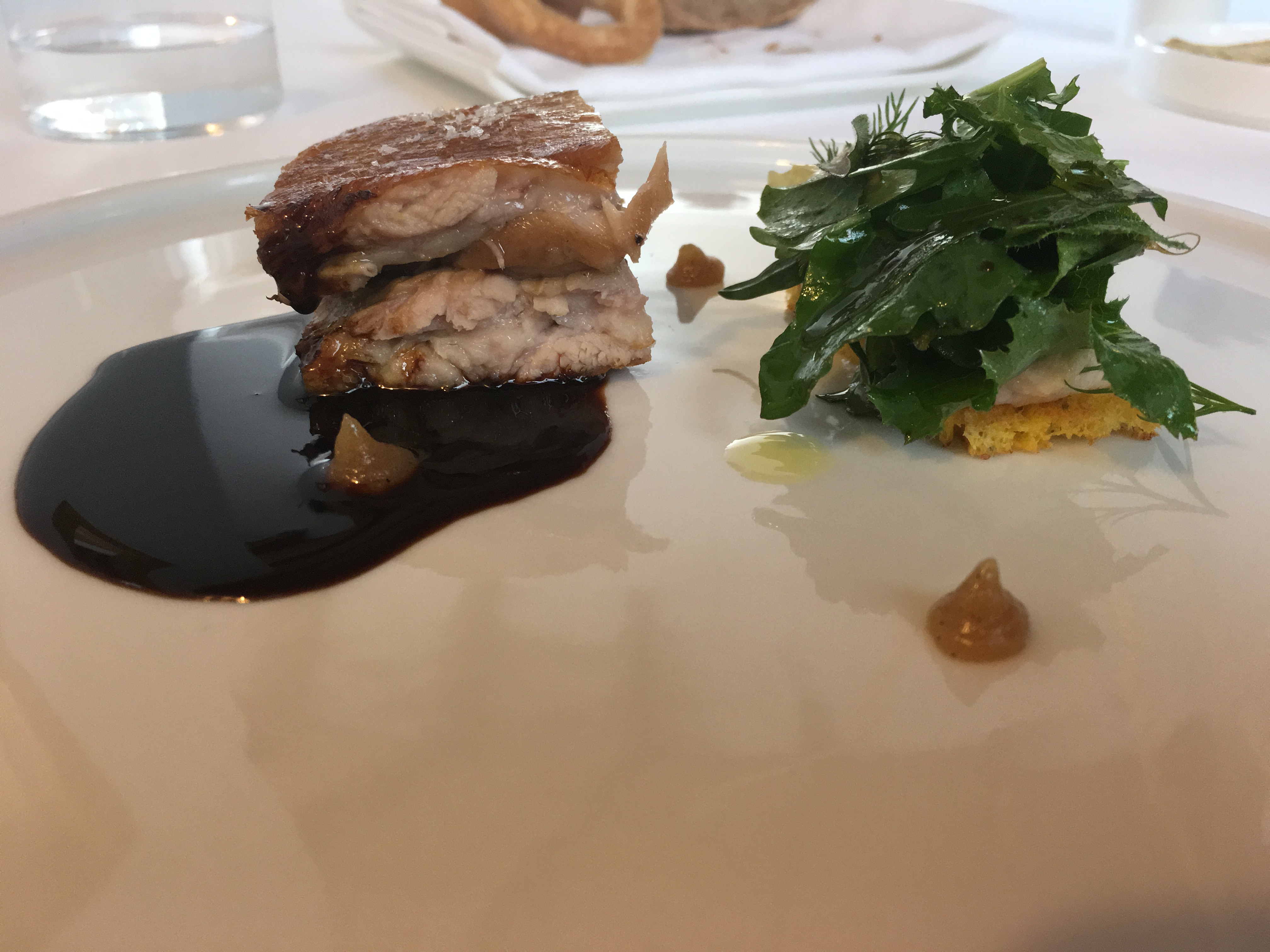 Arbustico Agnello Con Limone Alla Brace E Pate Di Anguilla Affumicata E Misticanza Di Campo Monica Caradonna